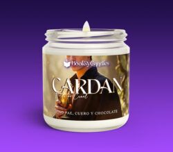 Vela Cardan grande encendida