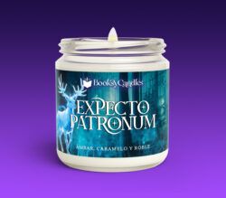 Vela Expecto Patronum grande encendida