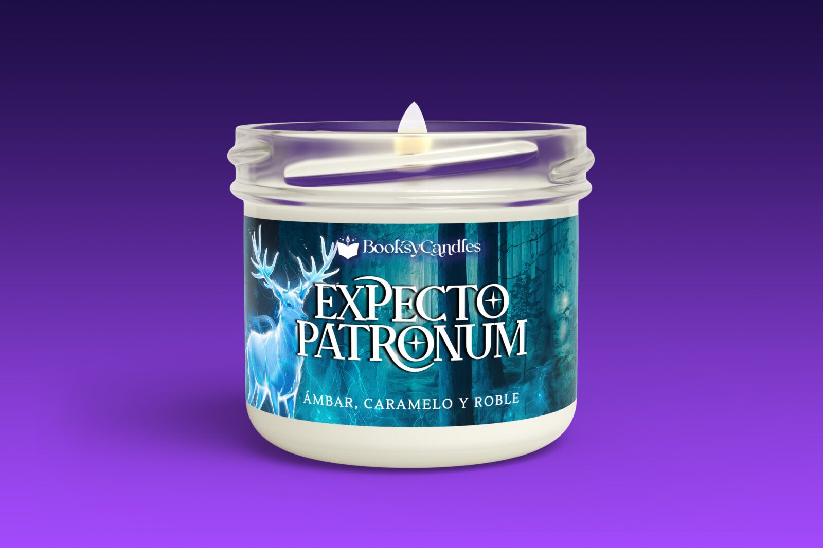Expecto-Patronum-pequeña Vela Expecto Patronum pequeña encendida