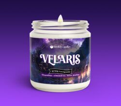 Vela Velaris grande encendida