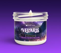 Vela Velaris pequeña encendida