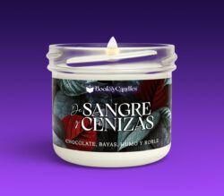 Sangre y Cenizas vela pequeña encendida