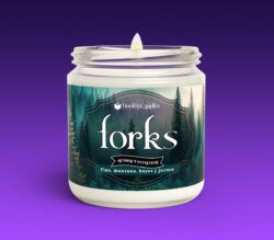 Vela Forks grande encendida