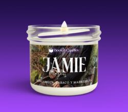 Vela Jamie Fraser pequeña encendida
