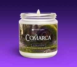 Vela La Comarca grande encendida
