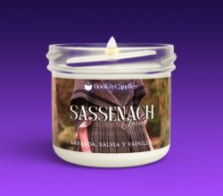 Vela Sassenach pequeña encendida
