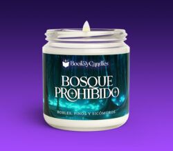 Vela Bosque Prohibido grande encendida