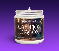 Vela Callejon Diagon encendida