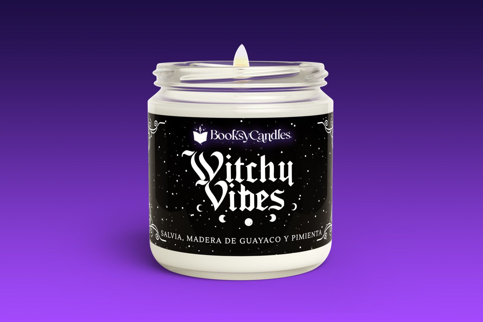 Witchy-vibes-wax-grande-encendida Vela Witchy Vibes encendida