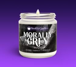Vela Morally Grey grande encendida