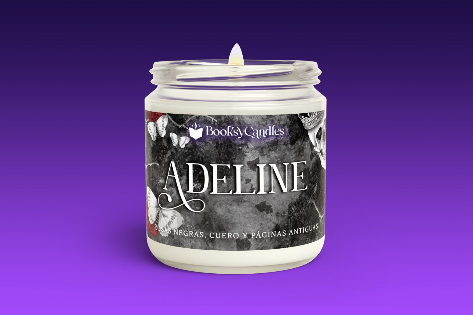 Adeline-vela-grande-2 Vela Adeline grande encendida